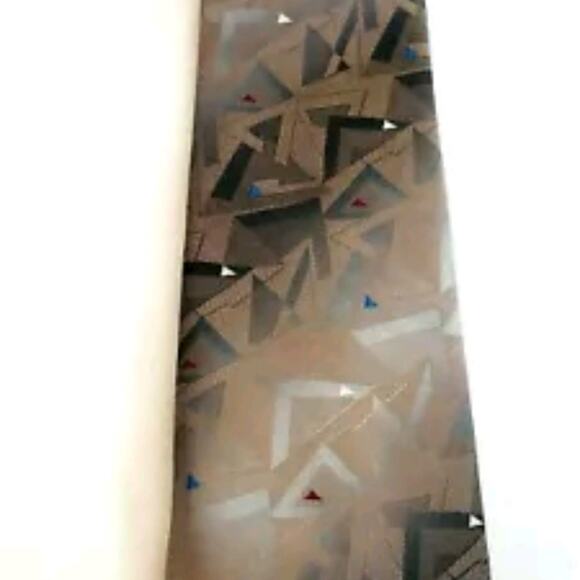 Vintage Wemlon Wash N Wear Tie Men 54 Long x 3.5 Wide Geometric Tie Work Office - Picture 6 of 7